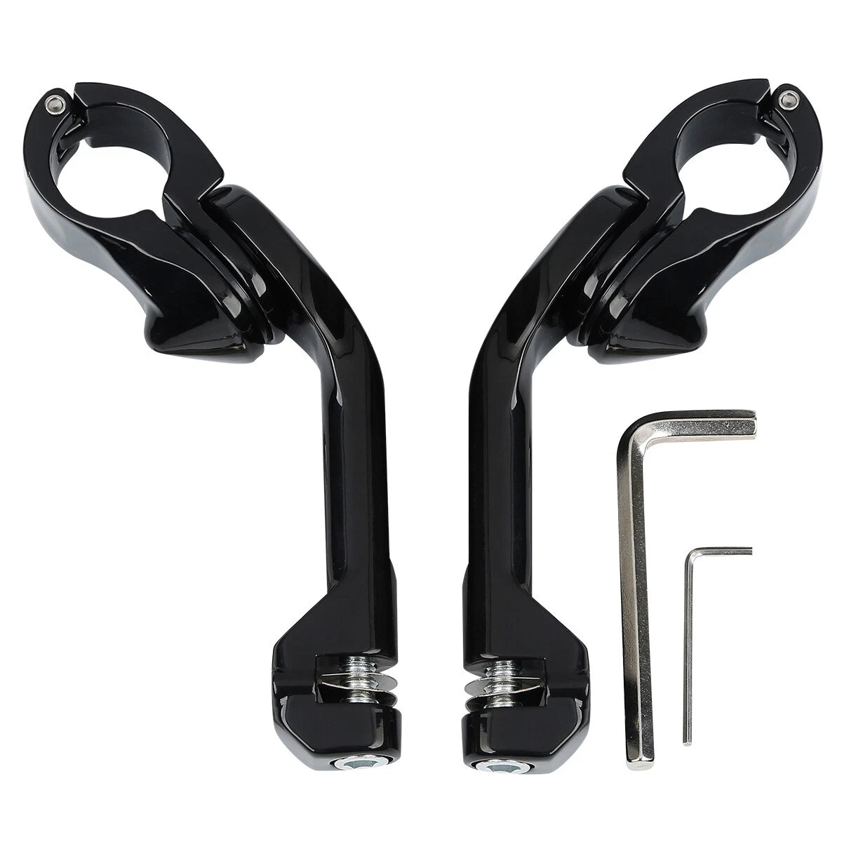 1 1/4" Angled Adjustable Highway Footpeg Mount for Harley