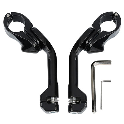 1 1/4" Angled Adjustable Highway Footpeg Mount for Harley