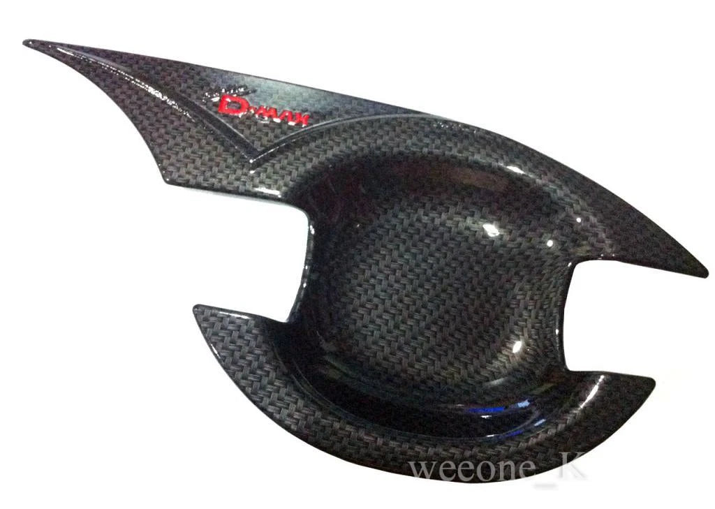 2 x Carbon Door Handle Bowls for Isuzu D-Max (2012-2015)