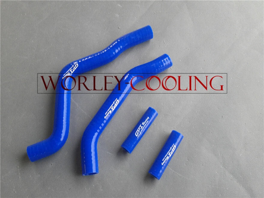 Silicone Radiator Hose for KAWASAKI KX125 (2003-2007) - Blue 2 x Pieces