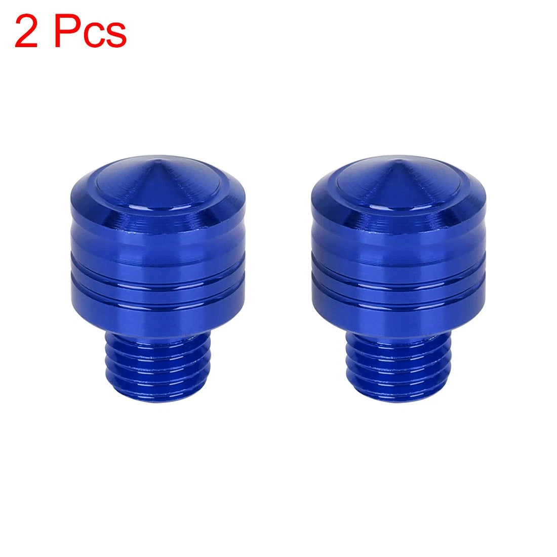2 x 10mm Mirror Hole Plugs Blue Universal for Motorbike