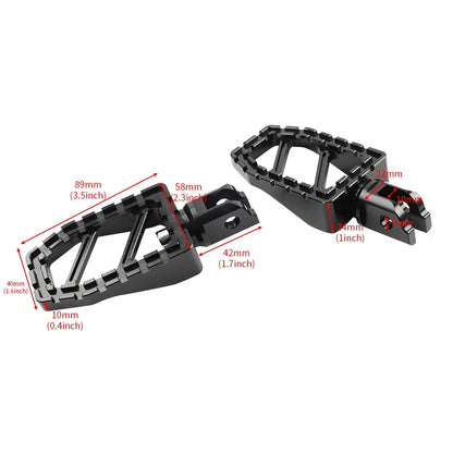 CNC Front Foot Pegs for Harley Softail Fat Boy Low Rider (2018-2023)