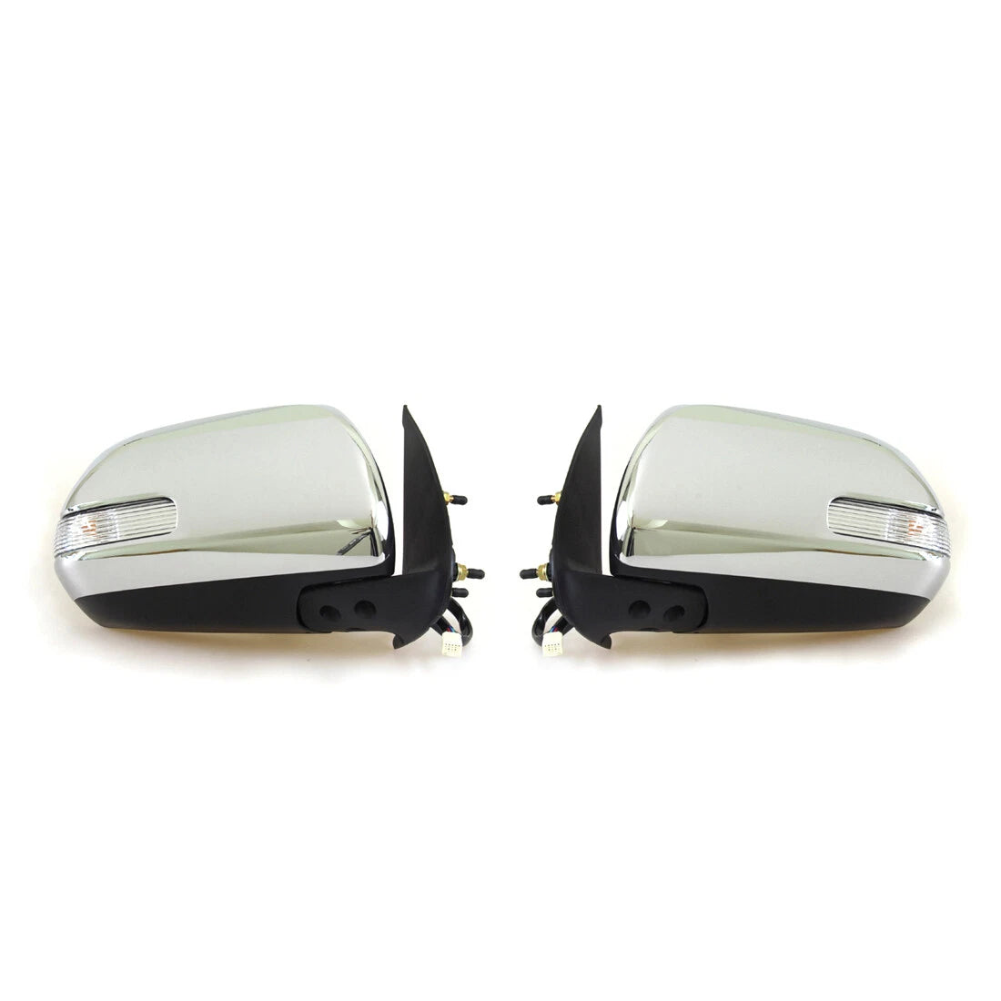 Chrome Electric LED Door Wing Mirrors for Toyota Hilux MK7 2004-2015