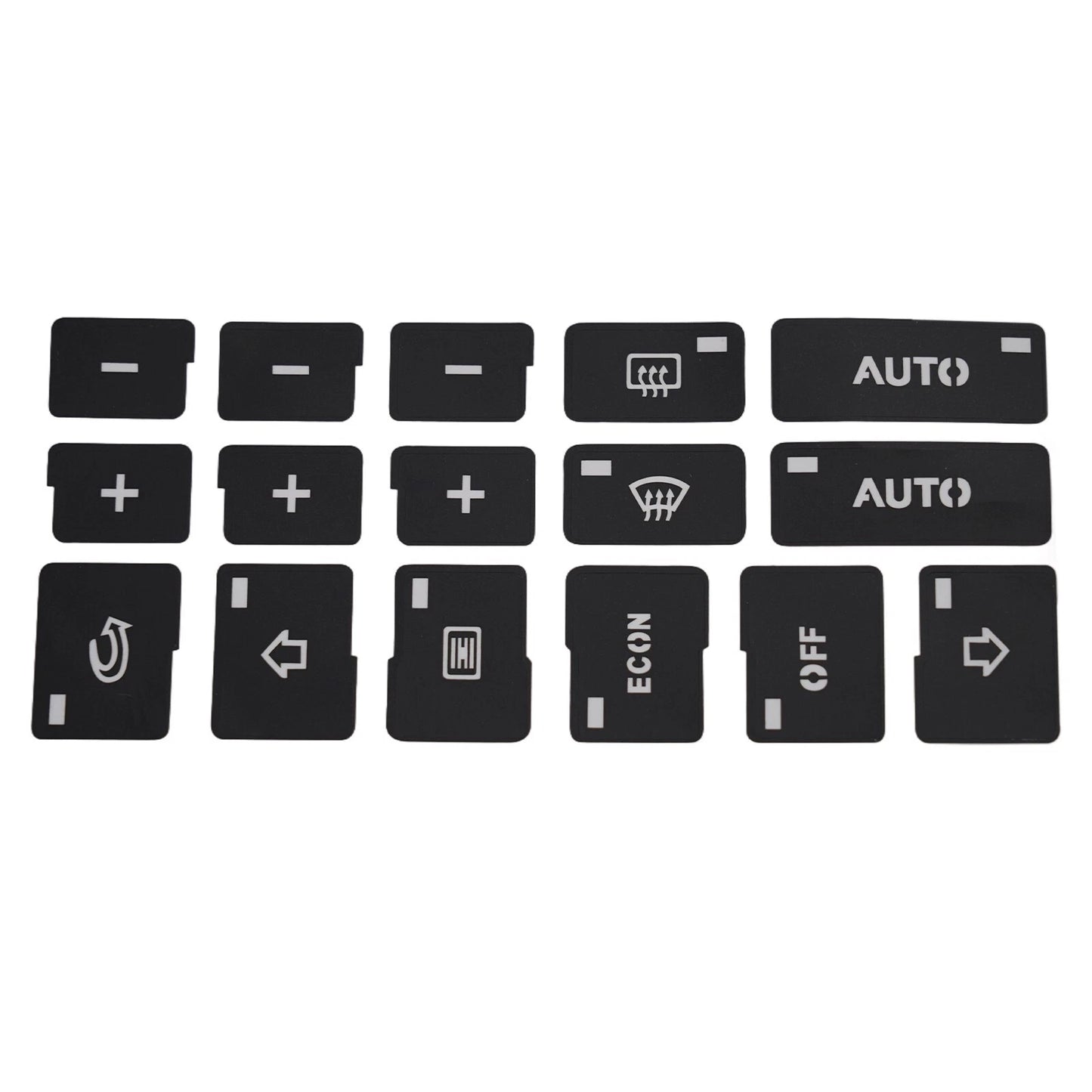 AC Climate Control Button Decals for Audi A4 B6/B7 (2000–2008)