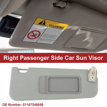 Right Car Sun Visor for BMW F10 F18 2011-2016 with Mirror 2 x 51167248856