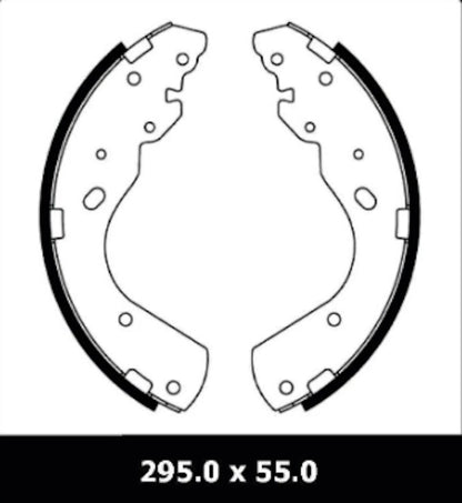 Rear Brake Shoe Drum Overhaul Kit for Mazda Bravo B2500 B2600 4X4