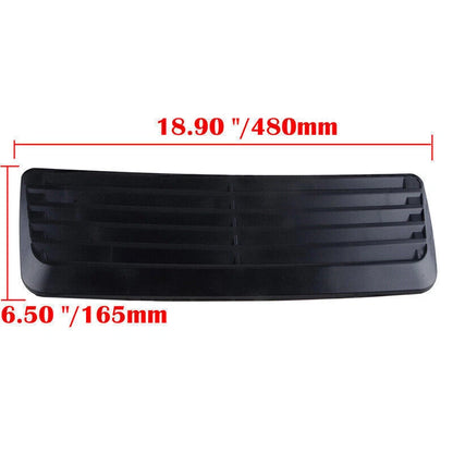 2 x Hood Vent Louver Scoop Cover for Universal Black ()