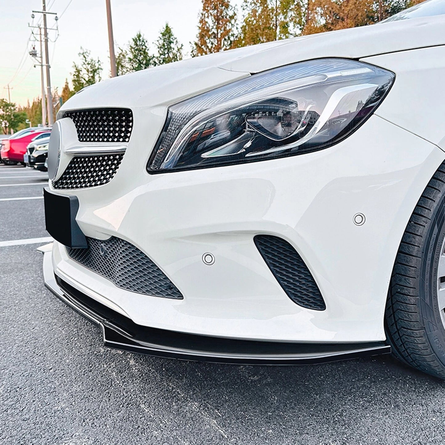 Bumper Spoiler Lip Splitter for Benz A Class W176 (2016-2018)