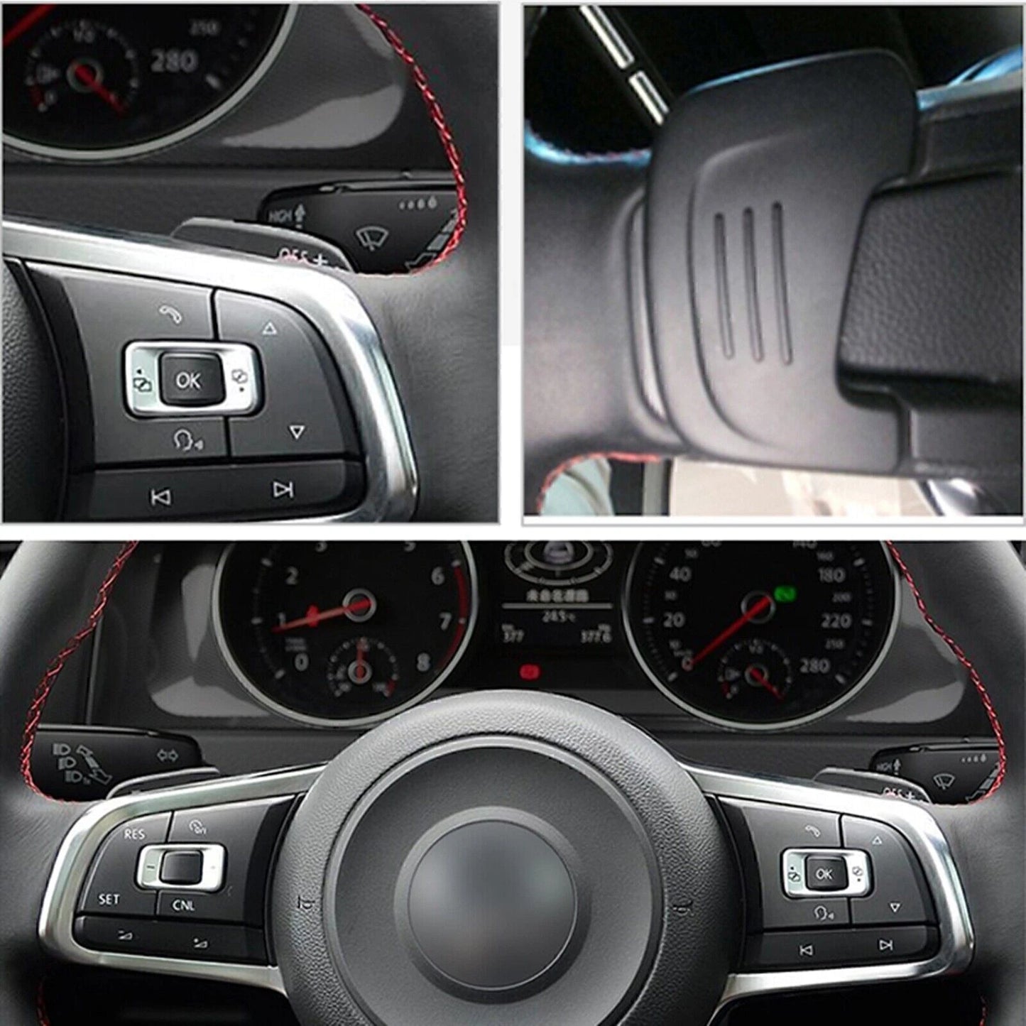 Steering Wheel Shift Paddle Extensions for VW Golf 7, Sirocco (2013-2020)
