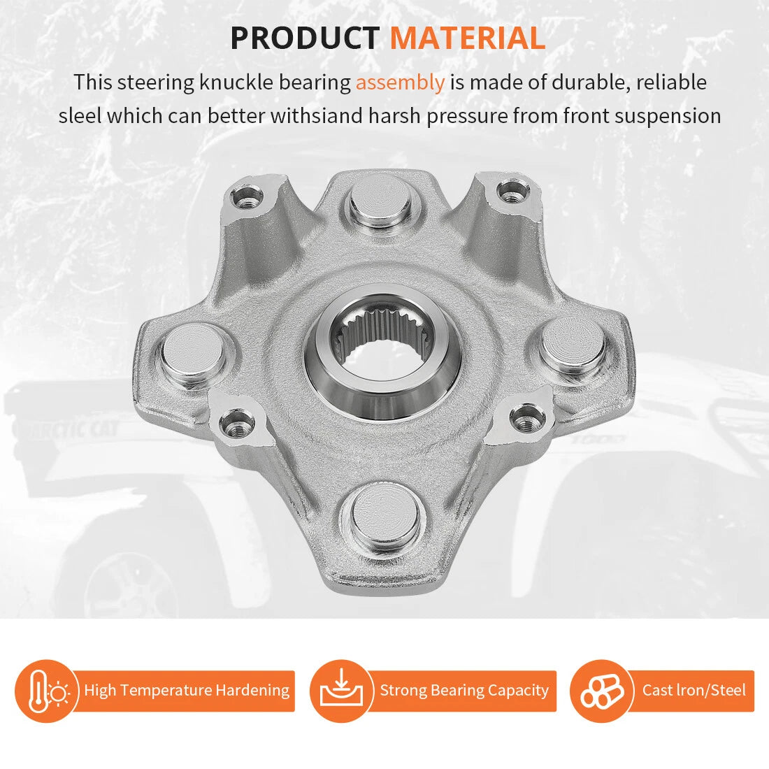 Wheel Hubs 2 x Front & Rear for Arctic Cat Wildcat 1000 (2012–2015)