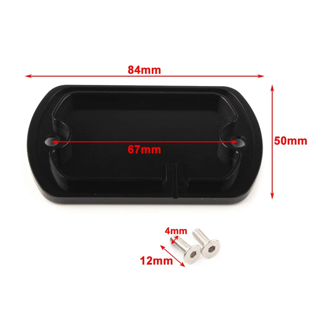 Black Front Brake Fluid Reservoir Cover for Yamaha V Star XVS 650/950/1100/1300