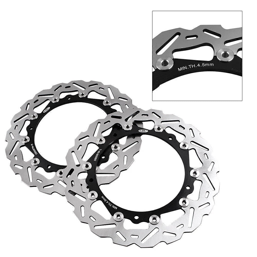 Black Front Brake Disc Rotors for BMW S1000R, S1000RR (2010-2015)