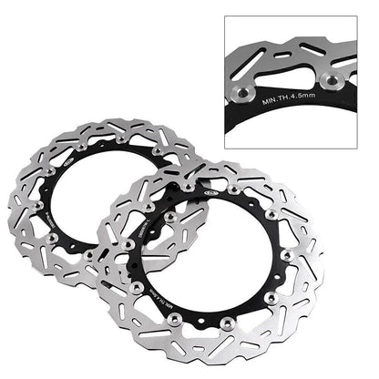 Black Front Brake Disc Rotors for BMW S1000R, S1000RR (2010-2015)