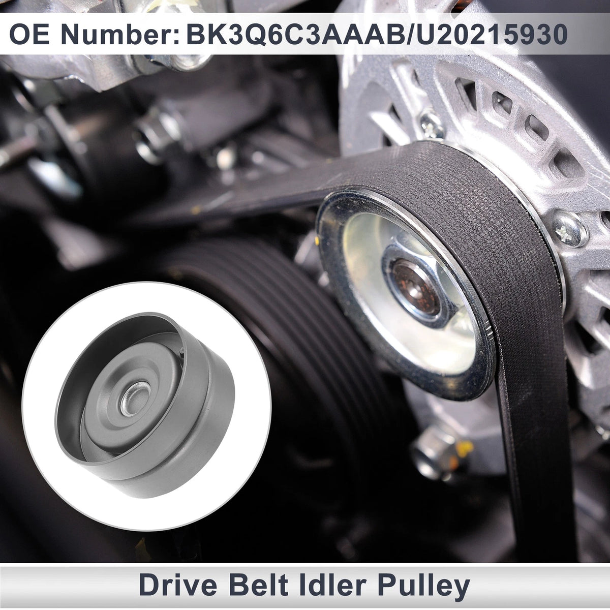 Drive Belt Idler Pulley for Ford Ranger 2011-2020 - 1 x Quality Replacement