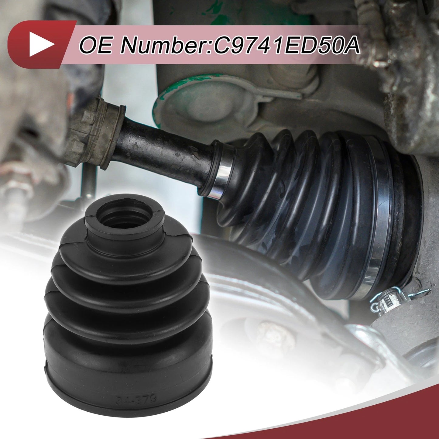 Inner CV Joint Boot Kit with Clamps for Nissan Versa (2019-2024)