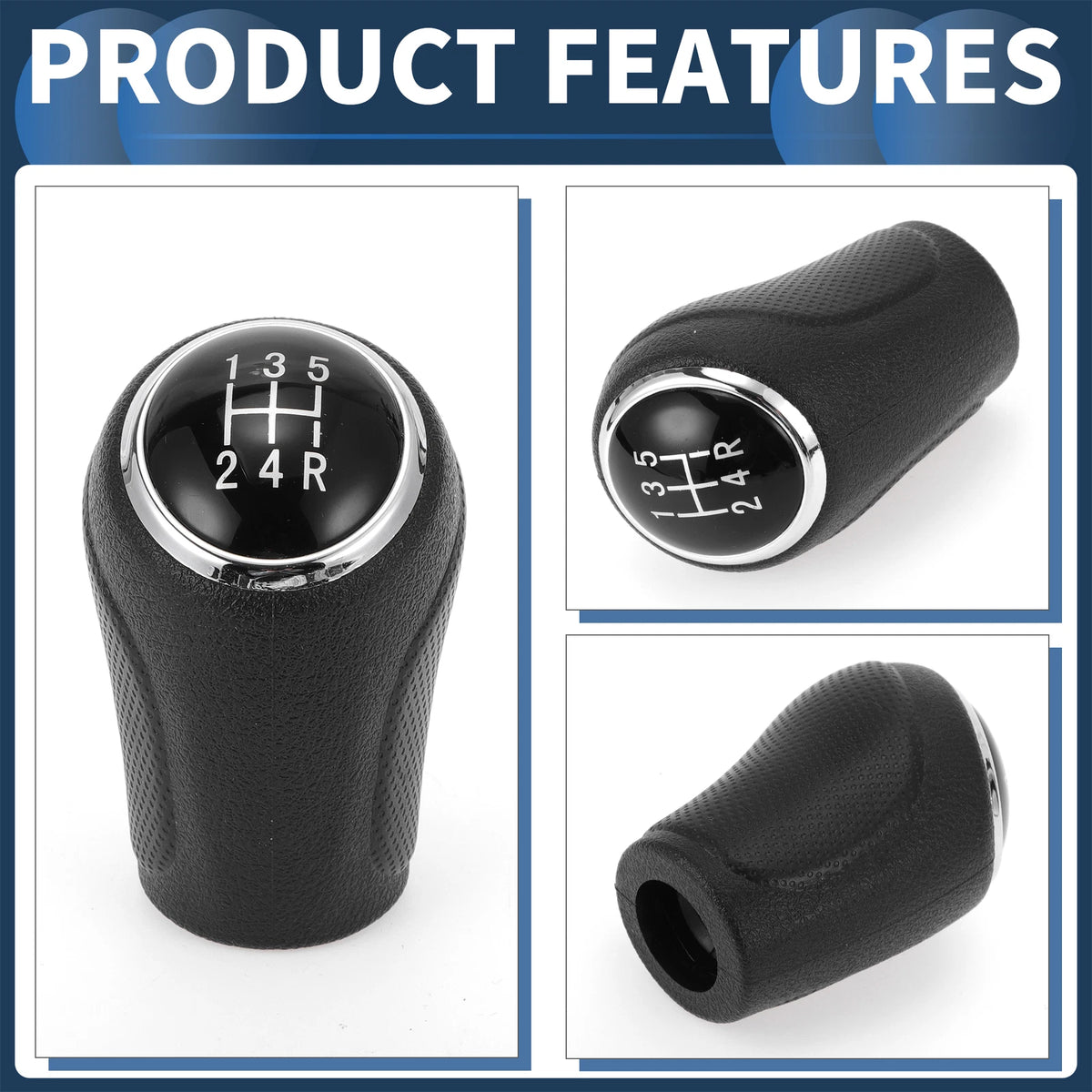 5 Speed Manual Gear Shift Knob for Suzuki SX4 S-Cross (2016-2021) Black