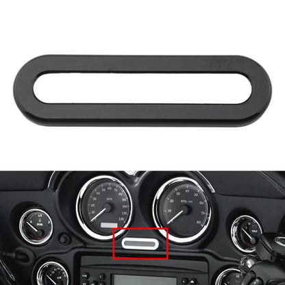 Black Instrument Indicator Lamp Bezel Cover for Harley Road Street Glide (96-13)