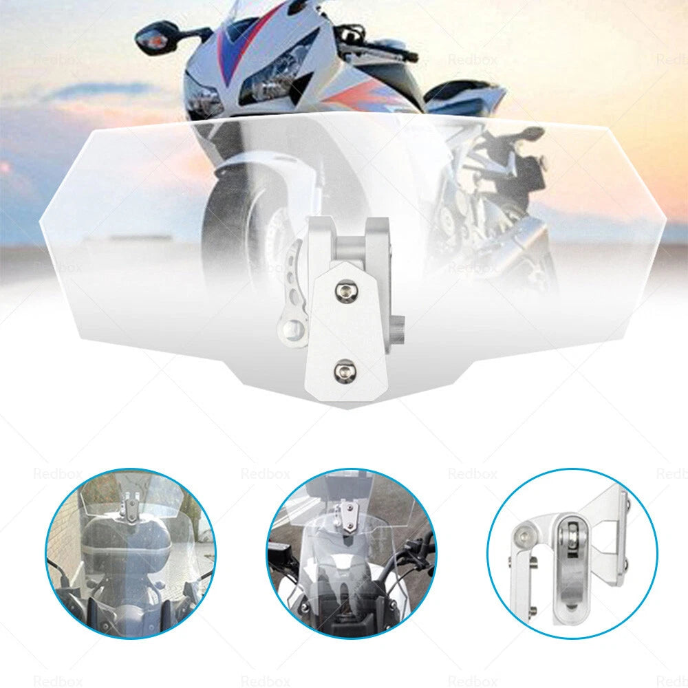 Windshield Extension Clip-On Deflector for Motorcycle (Various Years)
