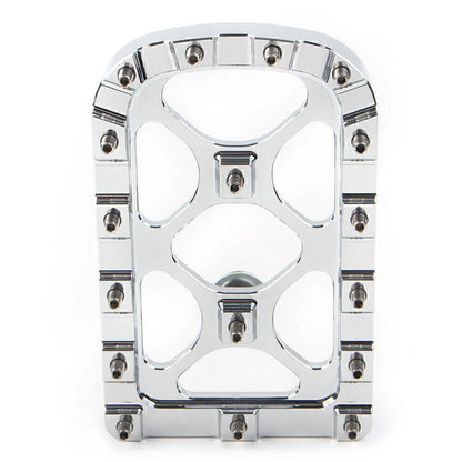 2 x Chrome MX Style Large Brake Pedal Pad Covers for Harley Electra Glide, Softail