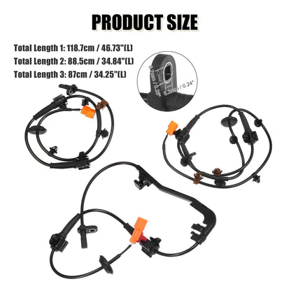4pcs ABS Sensor Set for Honda Fit (2007-2008)