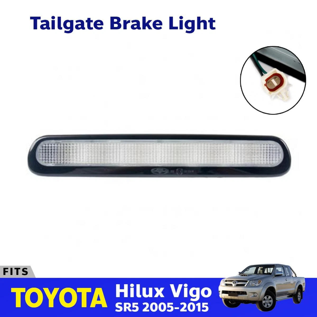 Third Brake Light Lamp Clear Fits Toyota Hilux Vigo SR5 KUN16 Pickup 2005-15 D06