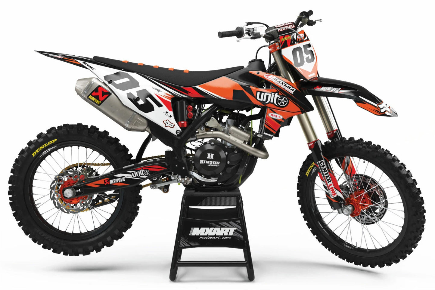 DIGGER Style Custom Graphics Kit Stickers for KTM SXF (2005-2006)