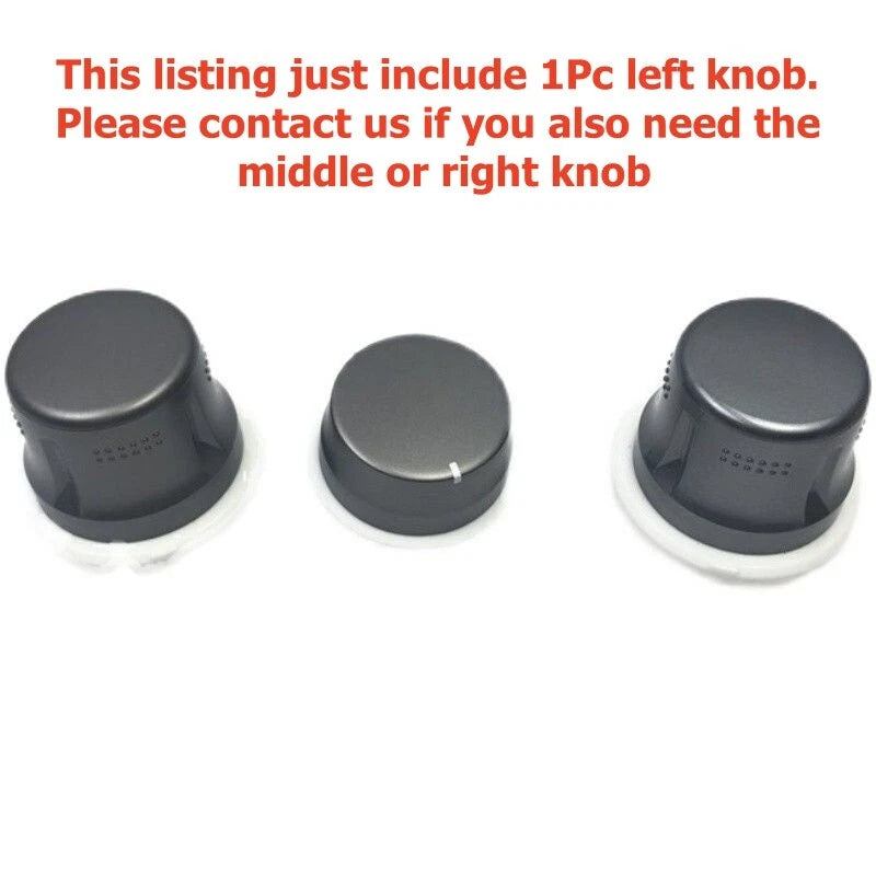 1x Air Conditioning Left Control Knob Cover for Toyota Highlander (2008–2013)
