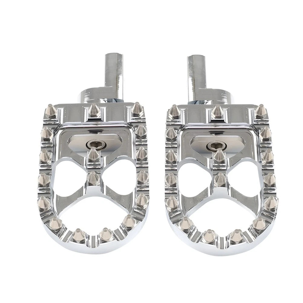 MX Style Foot Pegs for Harley Sportster XL1200 883 Chrome (2004-2023)