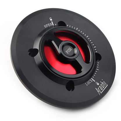 Red Keyless Oil Fuel Gas Tank Cap Cover for APRILIA RSV1000 RSV4 Tuono V4R
