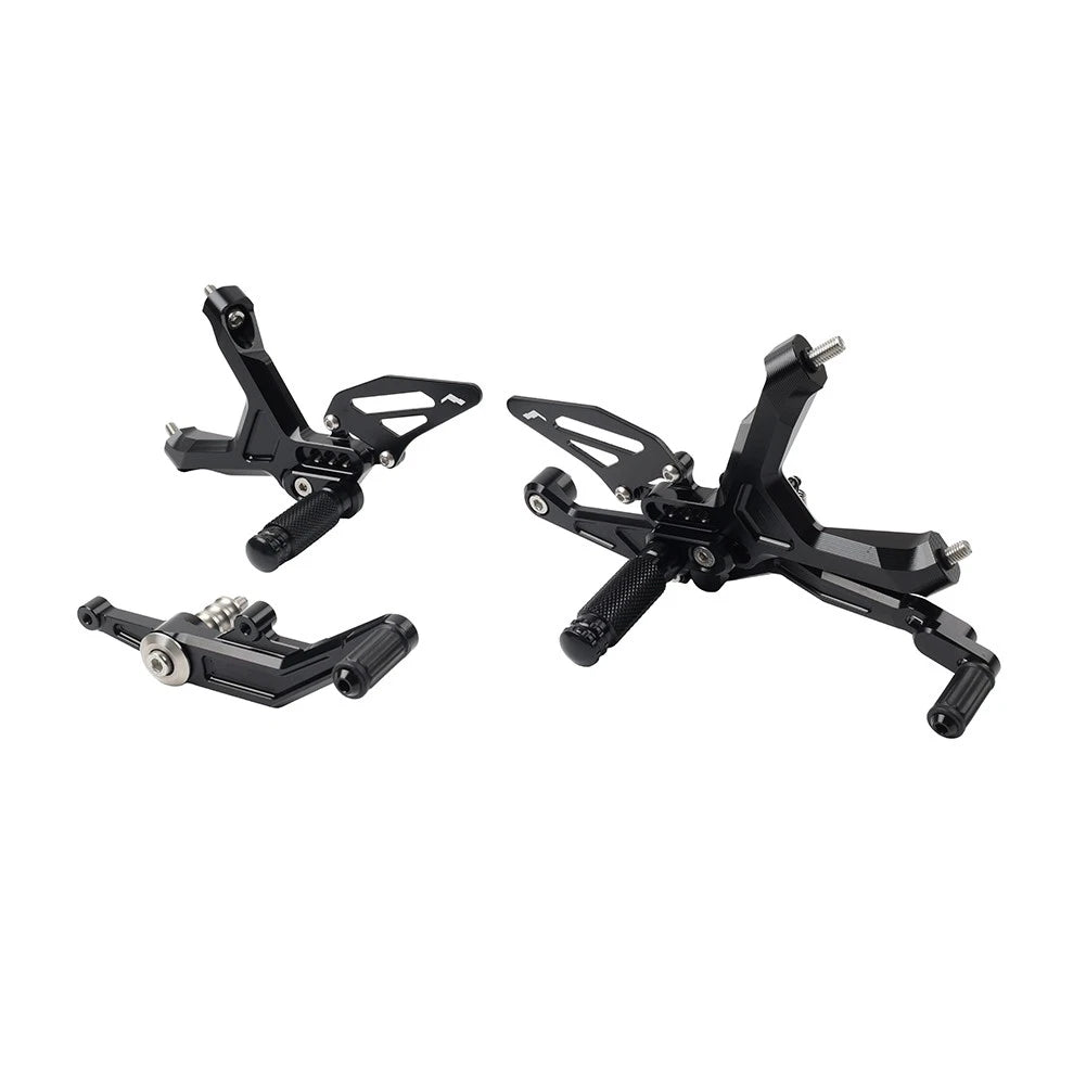 Adjustable Foot Pegs for BMW S1000RR M1000RR 2019-2024 Black