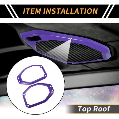 Roof Speaker Audio Frame Cover Trim for Jeep Gladiator JT (2020-2024) - Purple