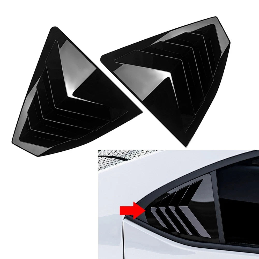 Glossy Black Rear Window Louver Cover Trim for Subaru WRX STI (2022-2025)
