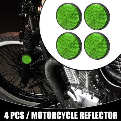 4pcs 2.20x0.31in Universal Reflector Round for Motorcycle