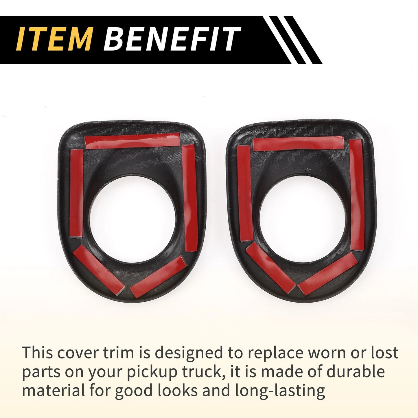 Carbon Fiber Rear Door Handle Speaker Covers for Toyota Tundra (2014-2021)