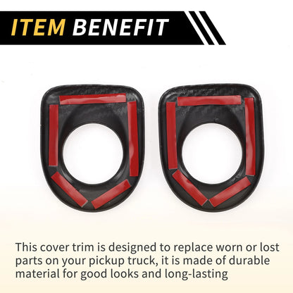 Carbon Fiber Rear Door Handle Speaker Covers for Toyota Tundra (2014-2021)