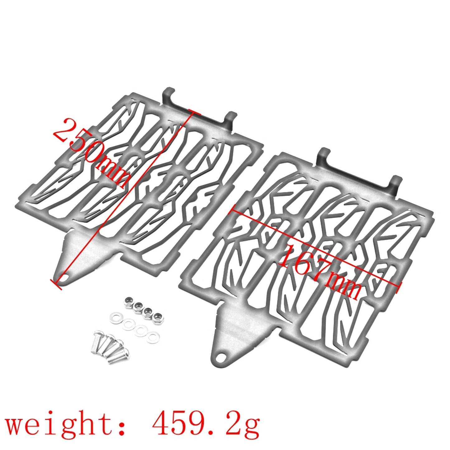2 x Black Radiator Grille Water Tank Protector for BMW R1300GS (2023-2024)