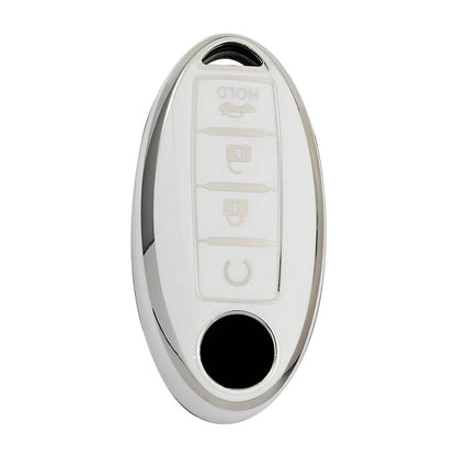 TPU 4-Button Key Shell Housing Cover for Nissan Murano, Versa, Note (2015-2023)