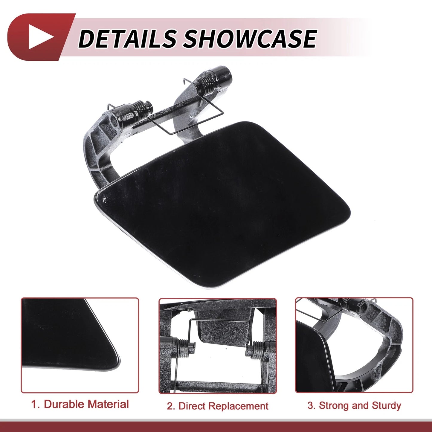 Front Right Washer Nozzle Cover for Mercedes-Benz S350 (2012-2013) Black