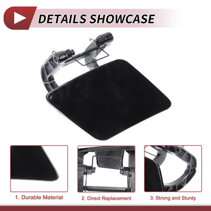 Front Right Washer Nozzle Cover for Mercedes-Benz S350 (2012-2013) Black