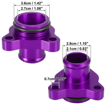 Water Hose Fitting Replacement Set Purple for BMW 325i 335i 525i