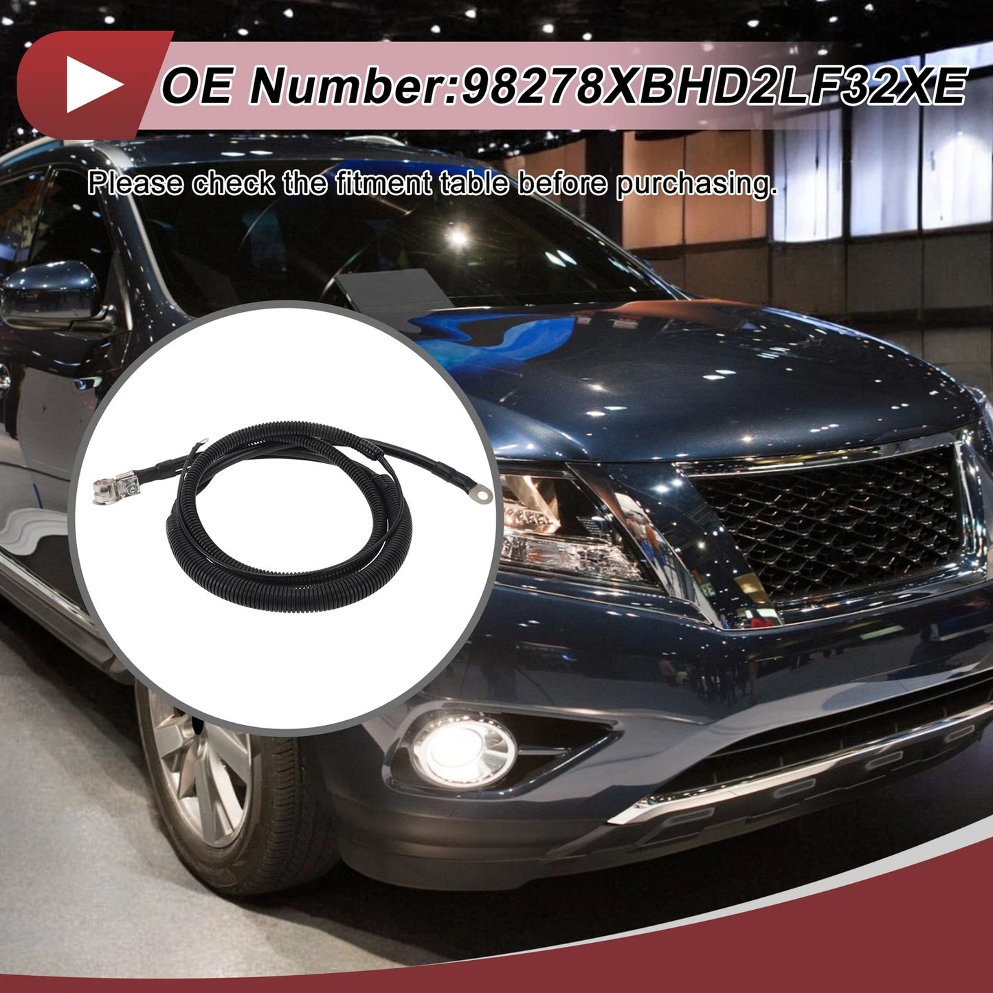 Negative poles Battery Connecting Cable Chevrolet Silverado 2500HD (2007-2013)