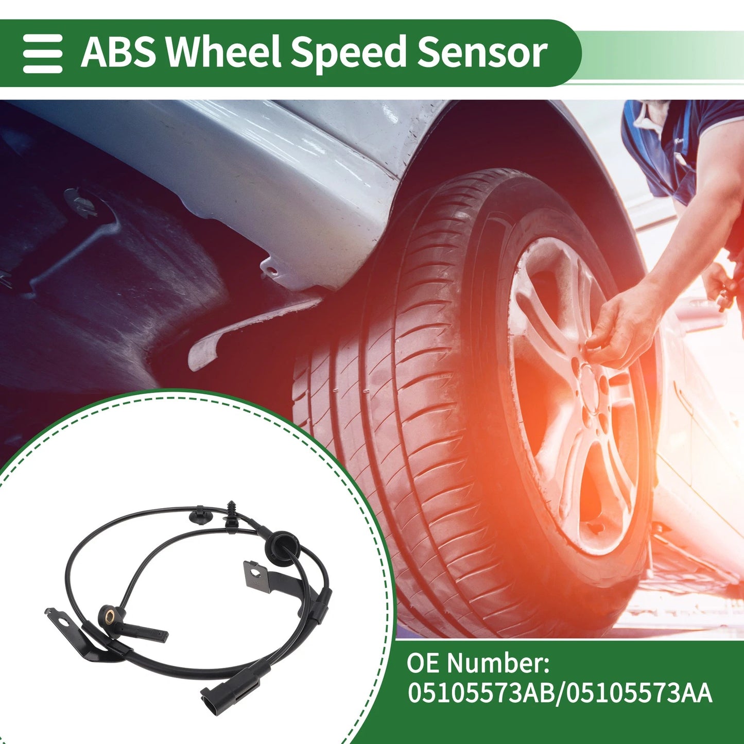 ABS Wheel Speed Sensor for Jeep Compass Front Left (2017-2023)