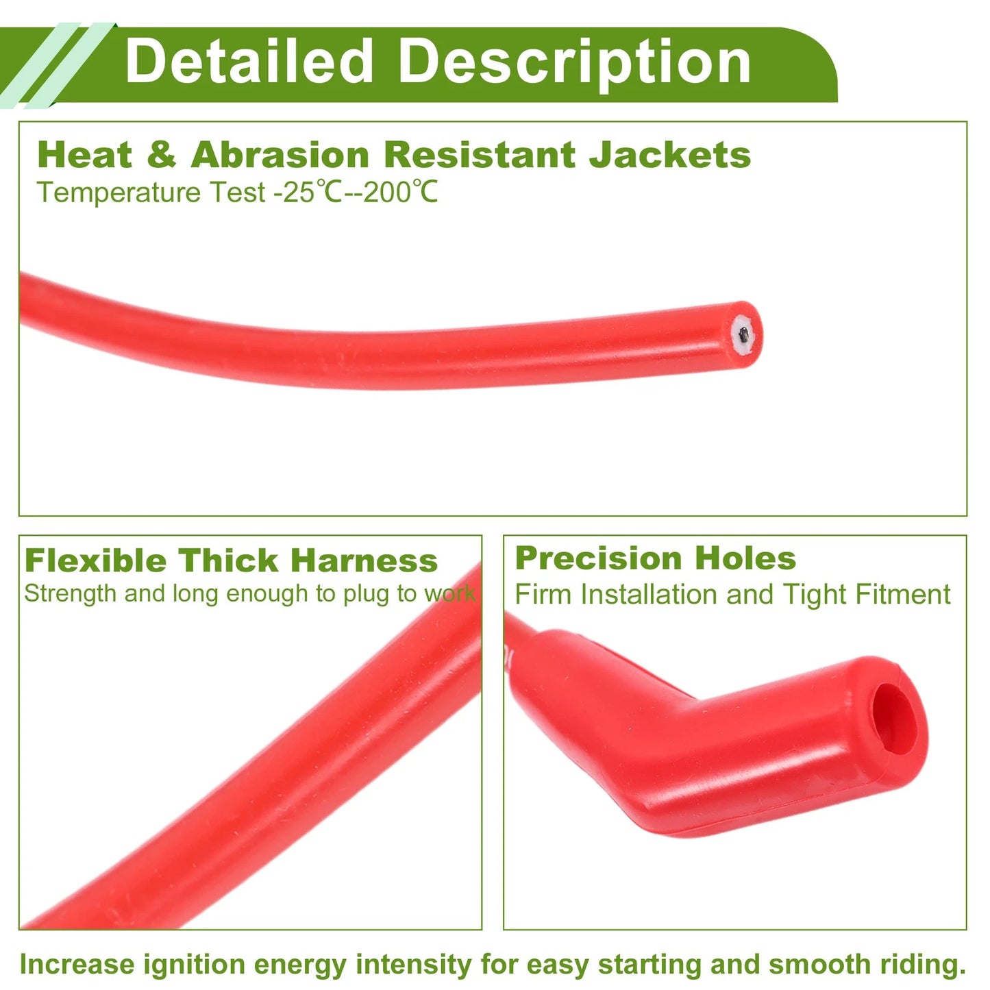Spark Plug Wires for Chevy Big Block HEI 396 427 454 502 Cable