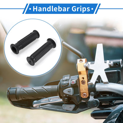 7/8" / 22mm / Hand Grips, Handlebar, Rubber, Black for Motorcycle