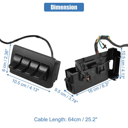 Auxiliary Upfitter Switch Panel Kit for Ford Super Duty (2017-2023)