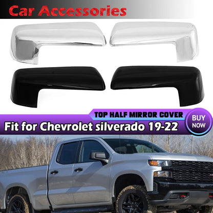 Top Half Mirror Covers for 2019-2024 Chevy Silverado/GMC Sierra 1500
