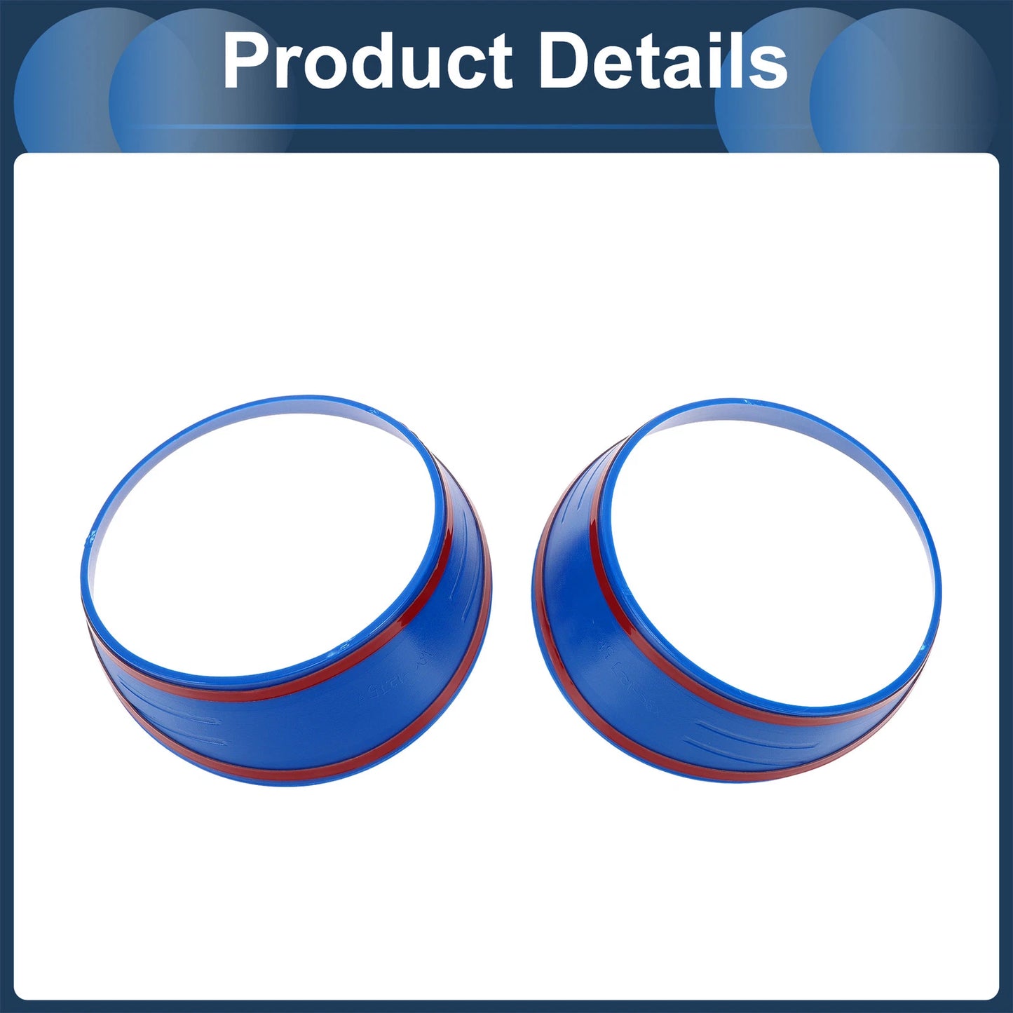 2 x Front Left & Right Headlight Trim Bezels for Jeep Wrangler (2026)