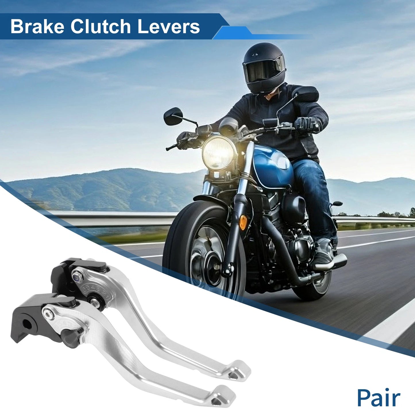 Short / 1 pair / Brake Clutch Levers for Yamaha YZF-R1 (2009–2014)