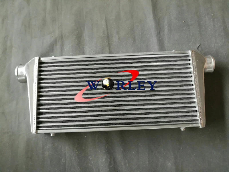Universal Intercooler 300x600x70mm + 3" Aluminum Piping + Blue Hose Kit