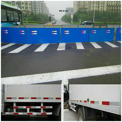 50pcs Reflective Safety Tape Red White Warning Sign for Vehicles